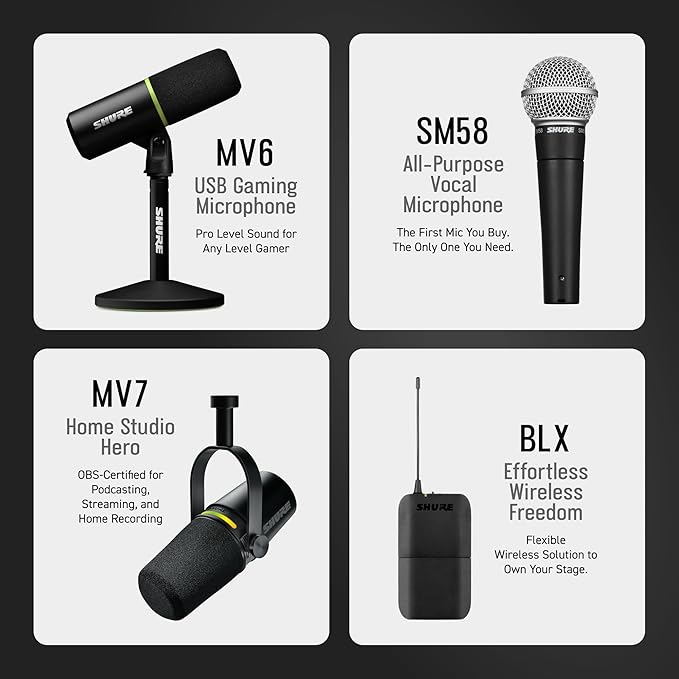 Shure KSM8 Dualdyne Dynamic Vocal Microphone – Dual-Diaphragm Cardioid Mic for Live Performance, Studio Recording & Broadcasting, Brushed Nickel
