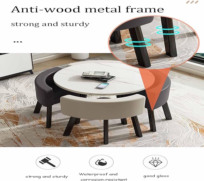 Computer Desk, Vanity Desk, Bedside Tables,Family Dining Room Furniture Set, 1 Table, Kitchen Bar Balcony Bedroom Library Billiards Hall Office 2