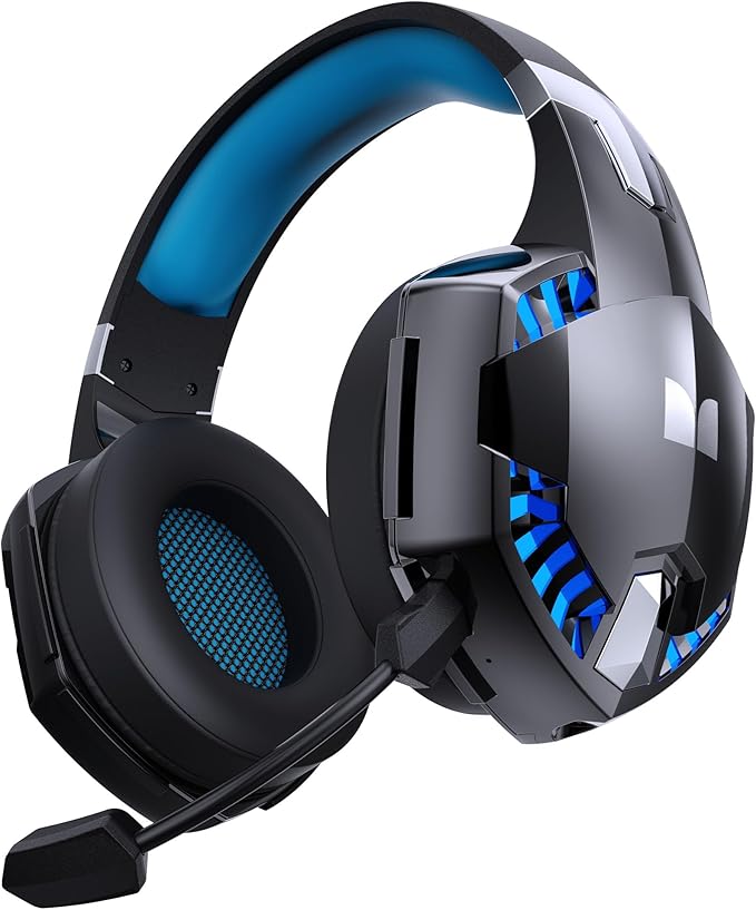 Monster Mission 300 Wireless Gaming Headset, 2.4GHz/Bluetooth Headphones,Low Latency, Stereo, Audio Location Recognition, 48H Battery Life, Suitable for PS5, PC, PS4 and Other Gaming Devices
