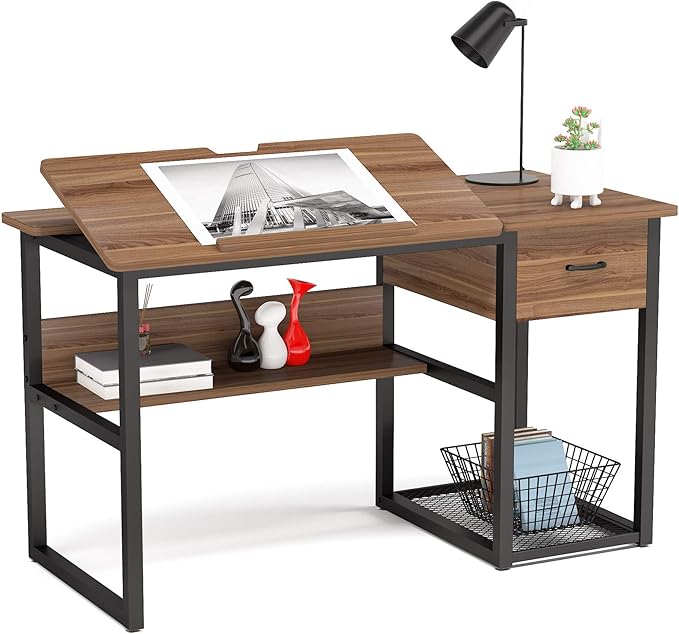LITTLE TREE Drafting Table Artist Drawing Computer Desk