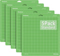 WORKLION 12x12 Cutting Mat Standard Adhesive Compatible With Explore One/Air/Air 2/Maker Standard Adhesive Sticky Anti-Slip Durable Vinyl Mat 6Pack- Replacement Accessories