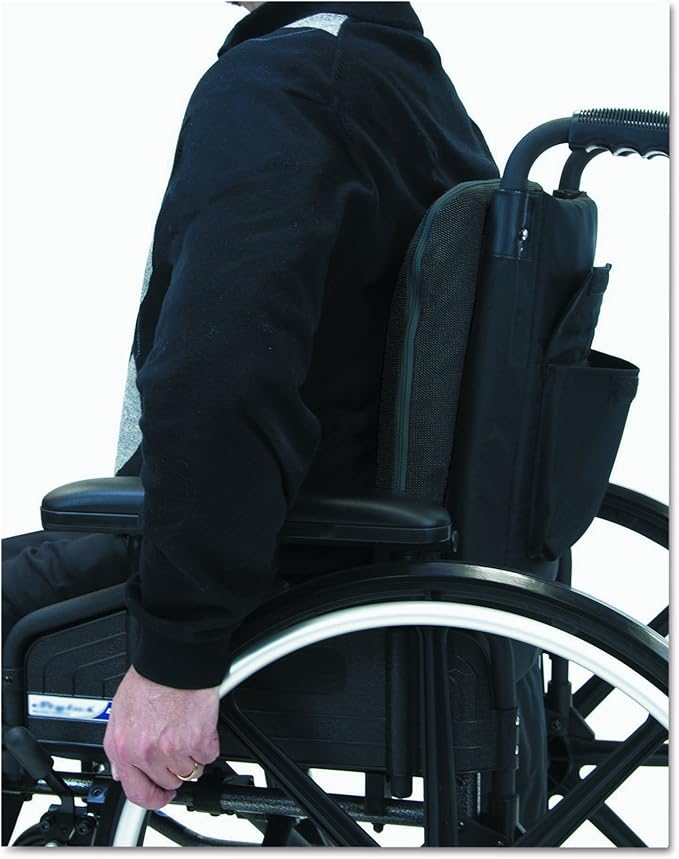 Master Caster Deluxe Seat/Back Cushion w/Memory Foam, 17w x 2 3/4d x 17 1/2h, Black