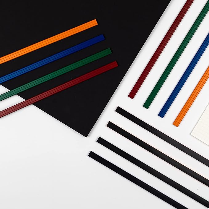 8 Inch Color Magnetic Bar/Strip for Whiteboard, Fridge - Box of 12 Pieces