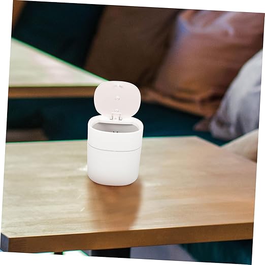 Press Cover Trash Can Garbage Bin for Kitchen Pp Material for Living Room Office Compact