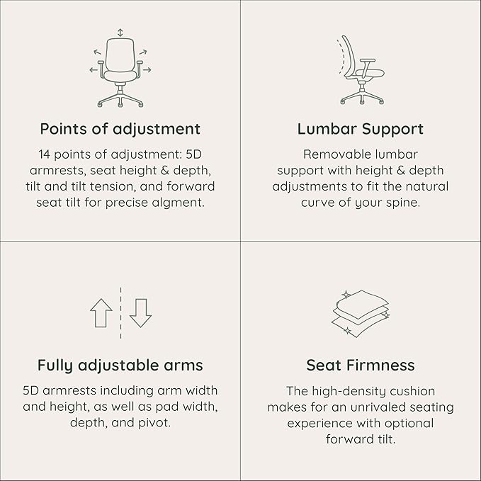 Branch Ergonomic Chair Pro - Mesh Office Chair with 14 Points of Adjustment - Height, Depth & Tilt Adjustable - 5D Armrests - Forward Tilt, Smooth Recline, and Lumbar Support - Everglade