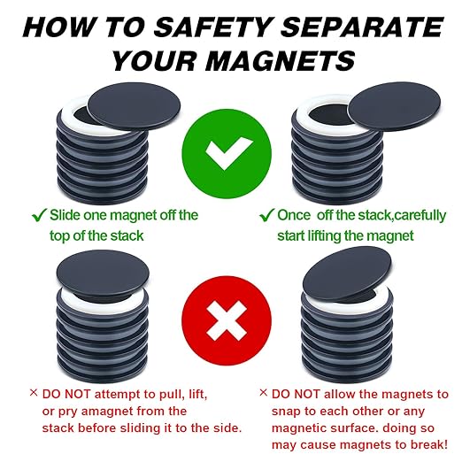 LOVIMAG Waterproof Strong Rare Earth Magnets,Powerful Neodymium Disc Magnets with Epoxy Coating and Double-Sided Adhesive Ideal for Fridge, Scientific, Craft,Office etc,1.26 inchx0.08 inch-Pack of 12