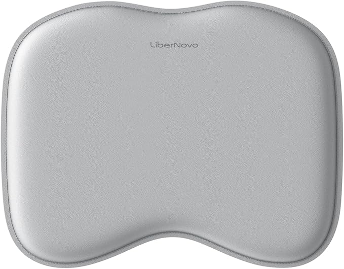 LiberNovo StepSync Office Footrest Mat, Tailored for The Libernovo Office Foot Rest, 20mm Cushioning & Soft-Touch PU Leather for All-Day Cloud Comfort, Gray