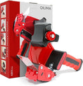 QILIMA Packing Tape Dispenser Gun 2" Light Seal Packing for Use Tape Dispenser Gun for Shipping, Moving, Carton and Box Sealing-Red