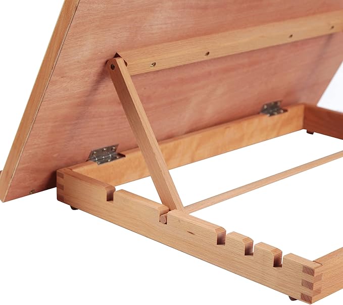 Falling in Art Extra Large 5-Position Wood Drafting Table Easel Drawing and Sketching Board, 29 1/2 Inches by 19 2/3 Inches