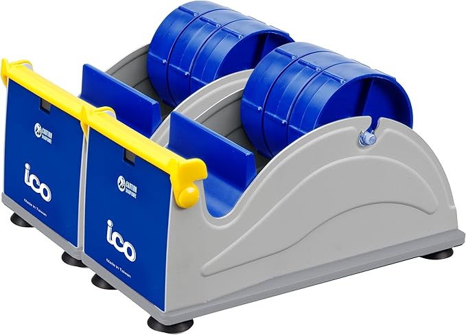Excell 2-Pack Triple Premium Extra Wide Metal Multi-Rolls Desktop Tape Dispenser, ET-13371, 3 inch Wide, 3 inch Core, Pack of 2