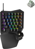 Keychron C0 HE 8K Wired One-Handed Gaming Keypad, Rapid Trigger Hall Effect Magnetic Switches, 35 Programmable Keys, Per-Key RGB Lighting, Web-Based Configurator, Compatible with Windows & macOS