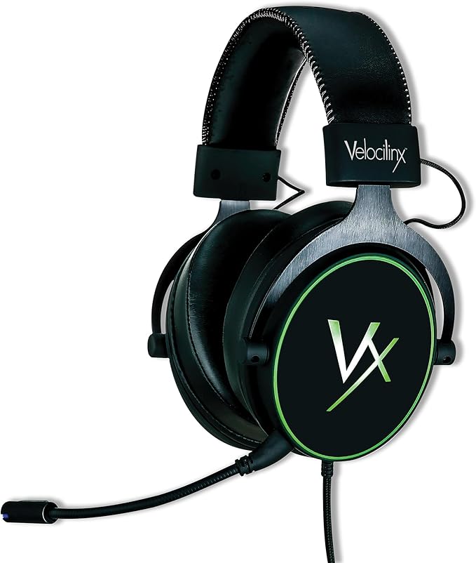 Areios 7.1 Surround Sound Console and PC Gaming Headset, Black