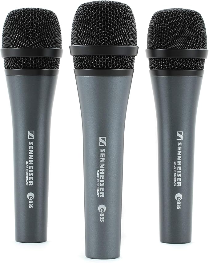 Sennheiser E835 Microphone, Pack of 3
