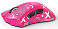 MAMBASNAKE Attack Shark V3 Wireless Gaming Mouse,Adjustable 25K DPI PAW3311 Optical Sensor,Ergonomic 62g Lightweight 5 Programmable Buttons 500mAH Battery,2.4G/BT/USB-C Wired for PC/Mac-Red&Griptape