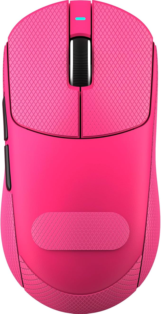 ATTACK SHARK X8 SE Wireless Gaming Mouse,55g Ultra-Lightweight Wired/BT/2.4GHz Wireless Programmable Mouse,1K Polling Rate,PixArt PAW3311 Gaming Sensor,25000 DPI,Tape,Gamer Mice for PC/Win/Mac (Berry)