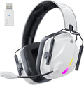 Vakedy Wireless Gaming Headset for PS5, PS4, PC, 2.4GHz Low-Latency & Bluetooth 5.4 Gaming Headphone with Noise Canceling Mic, 50mm Drivers, 50H Battery Wireless Headset for Switch, Mobile, Mac