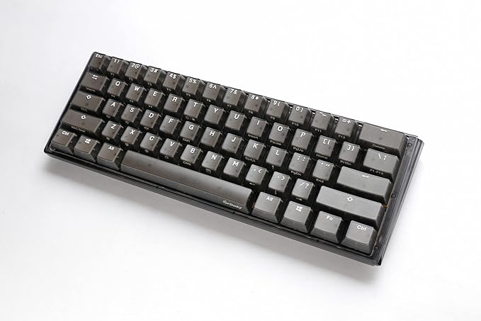 Ducky One 3 Mini Aura 60% Mechanical Keyboard: Quack Mechanics Dampening, Hot-Swappable Cherry MX Blue Switches, High-Density PBT Tripleshot Keycaps, RGB, US, Black