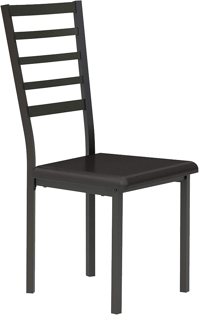 Lexicon Lavaca Metal Writing Desk and Chair Set, Black