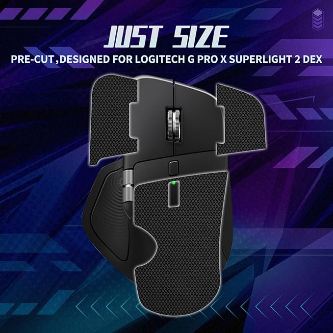TALONGAMES Mouse Anti Slip Grip Tape Compatible with Logitech MX Master 4 Gaming Mouse, Palm Sweat Absorption, Thin 0.5mm, Cut to Fit, Easy to Apply, Mouse Skin