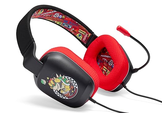 PowerA Wired Stereo Headset for Nintendo Switch and Switch 2 - Mario Kart Rivals, 3.5 mm, Wired, Stereo, Officially Licensed