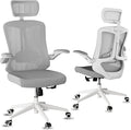 balmstar Ergonomic Office Chair Desk Chair - Mesh Computer Chair with 360° Swivel Wheels, Adjustable 90-130° Recline & Lumbar Support for Home Office, Supports up to 350lbs