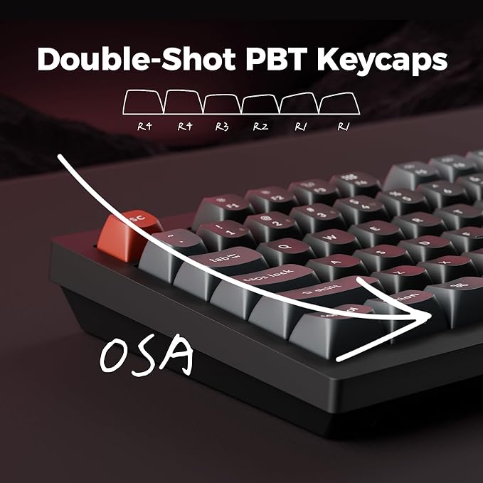 Keychron V5 Ultra 96% Wireless Mechanical Keyboard with 8000Hz Polling Rate & NKRO, Hot-Swappable RGB, Brown Switches, 97 Keys, 2.4GHz/Bluetooth/Wired, OSA PBT Keycaps, for Mac/Win/Linux- Black