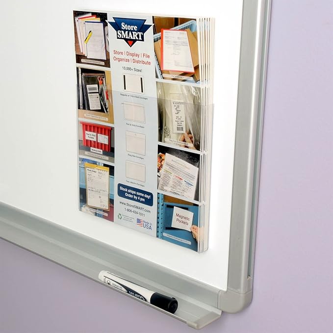 StoreSMART® - Literature Holder with Magnetic Back - Letter-Size - 5-Pack - LHMAG-5