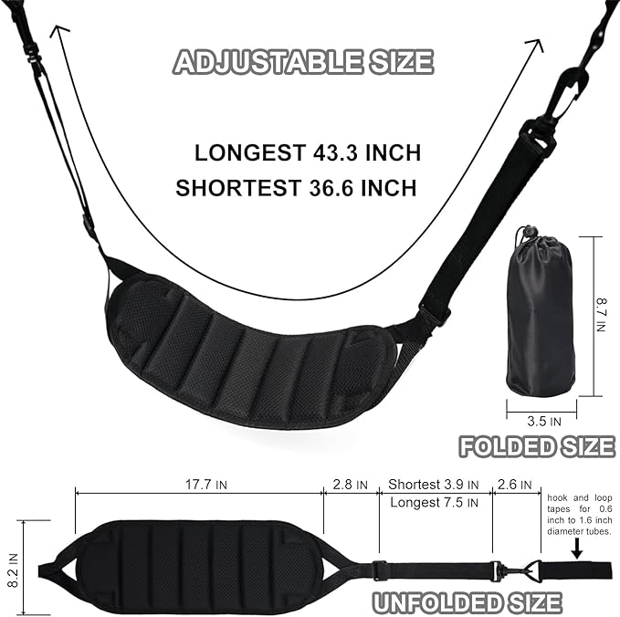 Wheelchair Footrest Hammock, Adjustable Hanging Foot Sling for Foot Rest Replacement, Wheelchair Accessories Leg Rest Support Strap