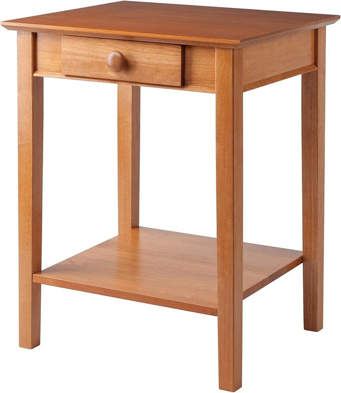 Pemberly Row 5-Piece Solid Wood Home Office Set, Honey Brown Finish, Includes Writing Desk, Computer Desk, Corner Table, Printer Table, File Cabinet, Modular Design with Beige Fabric Storage Baskets