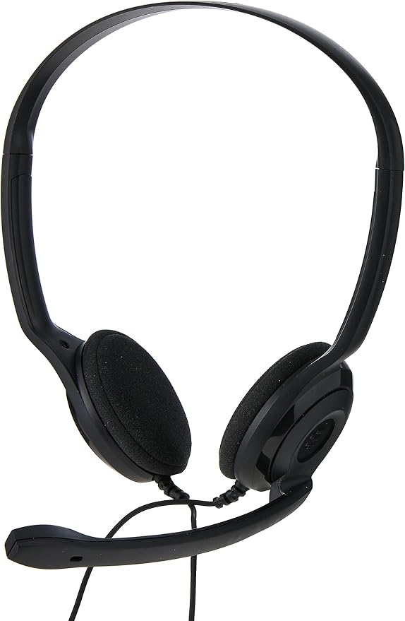 EPOS Sennheiser PC 5 Chat - Headset for Internet Communication, E-Learning and Gaming - Noise Cancelling Microphone, Casual Gaming Lightweight, high Comfort, Minimalistic, Black