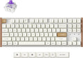 Keychron K8 HE TKL Hall Effect Wireless Mechanical Keyboard, Magnetic Hot-Swappable Switches, Rapid Trigger, QMK/VIA, RGB, 2.4GHz/Bluetooth 5.2/Wired, Aluminum & Wood Frame, Mac Windows Linux - White