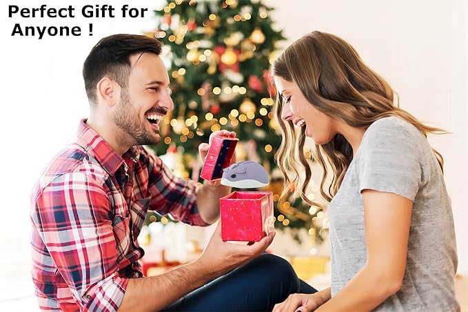 Bluetooth & USB Dual Mode Wireless Mouse,Cute Animal Hamster Shape,Silent Click Portable Compact Lightweight,Purple Cordless Mice for ipad PC Laptop Computer MacBook Kids Men Women School Office Gift