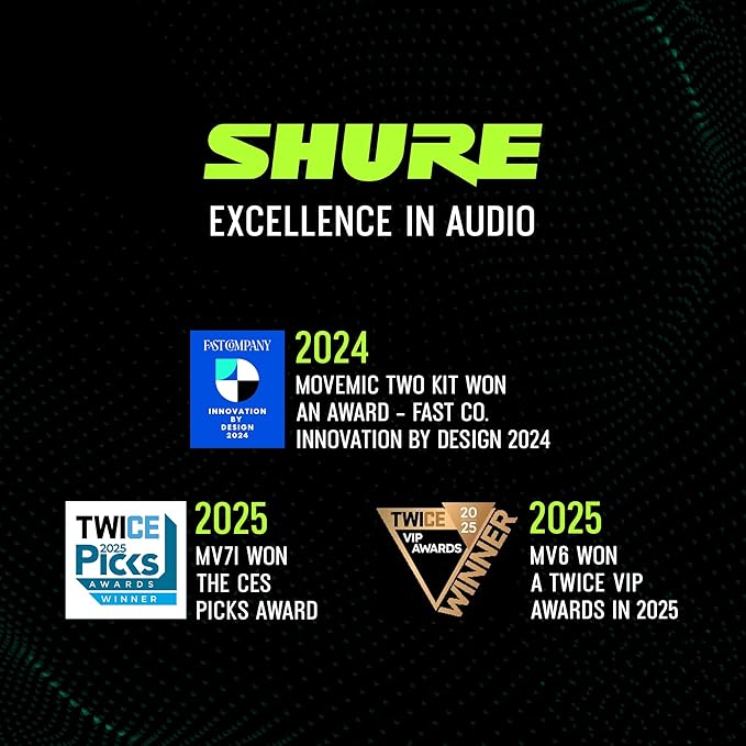 Shure KSM8 Dualdyne Dynamic Vocal Microphone – Dual-Diaphragm Cardioid Mic for Live Performance, Studio Recording & Broadcasting, Brushed Nickel