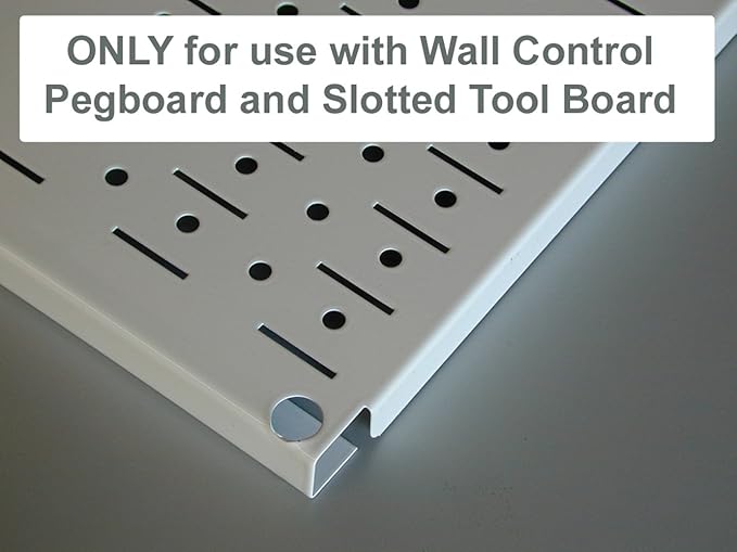 Wall Control Pegboard Spray Can Holder Bracket and Aerosol Can Organizer Pegboard and Slotted Tool Board - Black (Pack of 6)