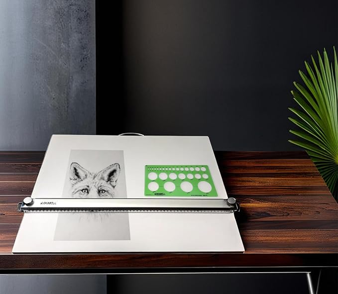 Proartek PK00019 Model PXB42 Portable Drafting Drawing Board 30" x 42"; PXB Series; Adjustable Aluminum Parallel Straightedge; Carry Handle; Architecture Tool for Students and Professionals