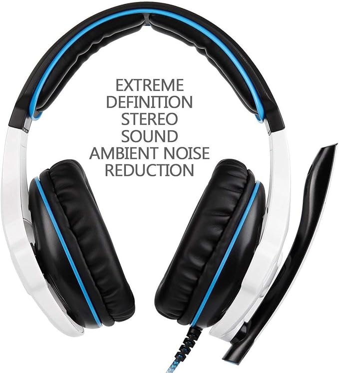 Xbox Gaming Headset for Xbox Series, Xbox One,PS4, PlayStation, PS5 Over Ear Headphone with Mic Noise Cancelling(White)