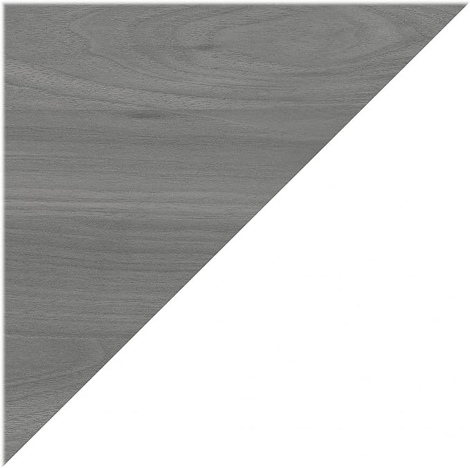 Bush Business Furniture Office by Kathy Ireland® Echo Bow Front Desk, Credenza with Hutch, Bookcase and File Cabinets in Pure White and Modern Gray