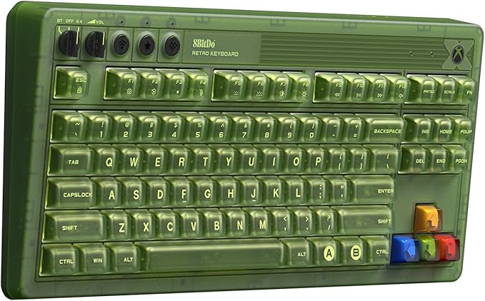 8BITDO Retro 87-Key Wireless RGB Mechanical Gaming Keyboard - Xbox Edition