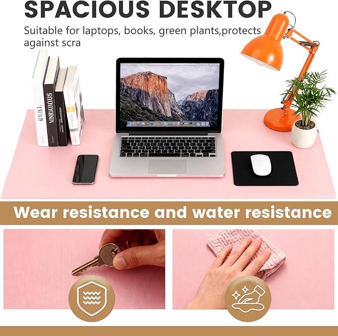 PayLessHere 32 Inch Home Office Desk and Chair Set,32 Inch Computer Desk with Ergonomic Height Adjustable Office Chair for Home Office,Pink&Black
