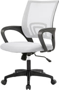PayLessHere Home Office Chair - Adjustable Ergonomic Chair with Lumbar Support, Armrest, Executive Style, High Density Mesh, 360 Degree Swivel, for Men & Women (White)