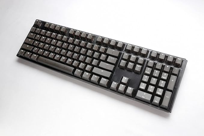 Ducky One 3 Aura Black 100% Mechanical Keyboard: Quack Mechanics Dampening, Hot-Swappable Cherry Blue Switches, High-Density PBT Doubleshot Keycaps, RGB, US, Aura Black