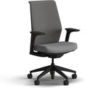HON Cipher Mesh Office Chair, Standard Cylinder, Height Adjustable Arms, Office Chair with Lumbar Support, Black Mesh, Black Frame, Frost