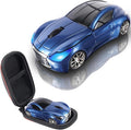 elec Space Wireless Mini Mouse with Case - Cute Sports Car Shape, Lightweight & Portable, 10m Range, Plug and Play (Pearl Blue)