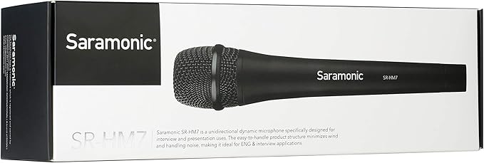 Saramonic Professional XLR Dynamic Hanheld Performance & Interview Microphone (SR-HM7),Black