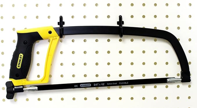WallPeg 100Pcs Pegboard Accessory Peg Hook Set – Durable, Self-Locking Black 1/4" J-Style FlexLock Peg Hooks for Hanging Tools, Storage, and Wall Organization