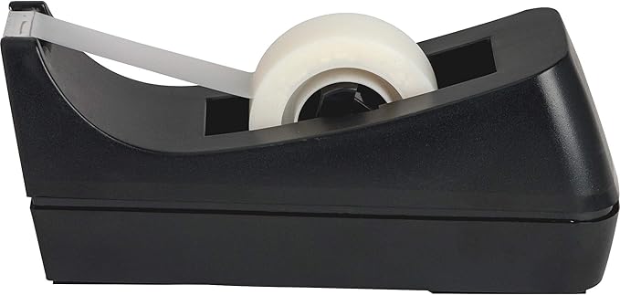Desktop Tape Dispenser - Non-Skid Base - Weighted Tape Roll Dispenser - Perfect for Office Home School (Tape not Included) 4 Pack
