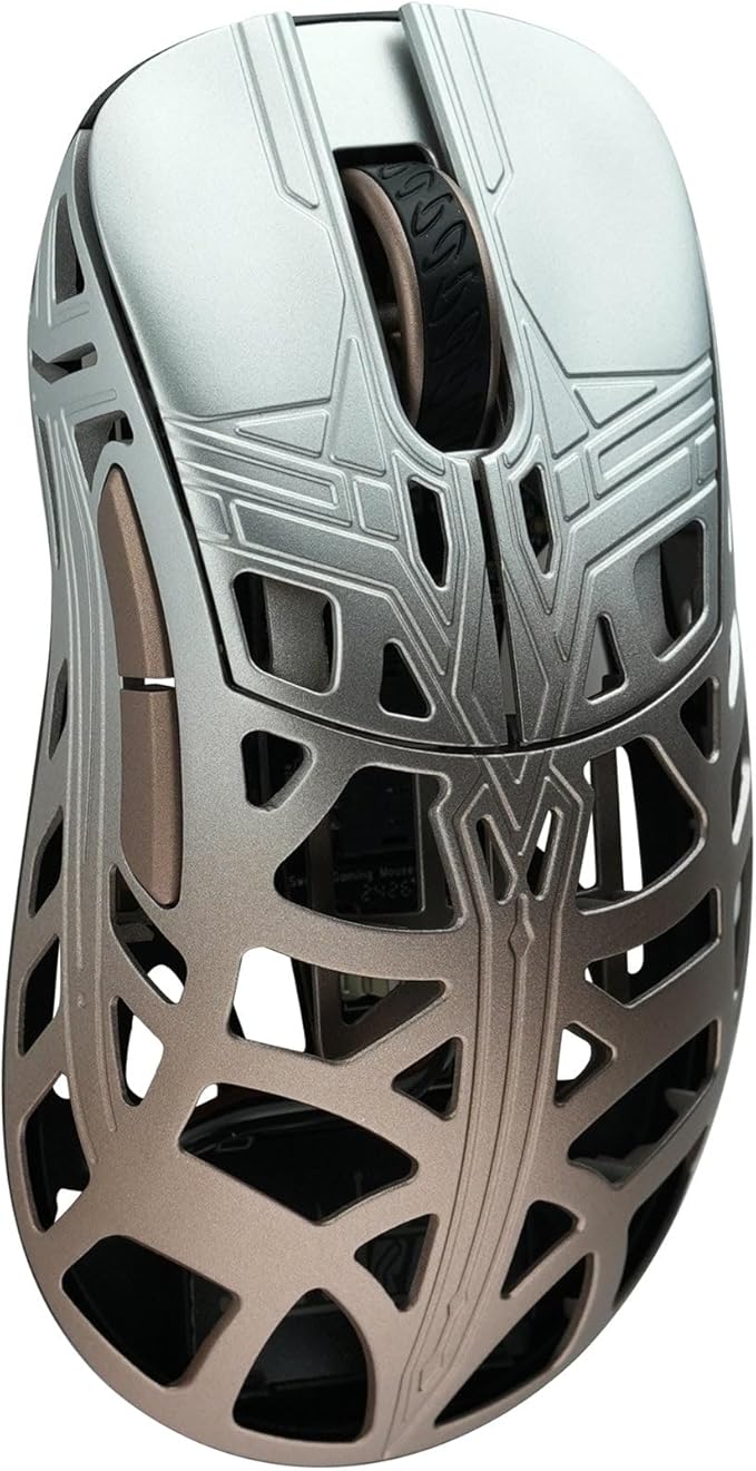 MK x WLMOUSE Sword X Magnesium Wireless 8K Mouse (Black Dot, Topaz)
