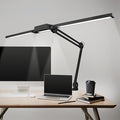 Neatfi LED Desk Lamp | 3,000 Lumens | Dimmable 30W Desk Light | 360 SMD LEDs | CRI 95 | Adjustable Color Temperature | Task Lamp for Home, Office, or Workbench (Black, 41-Inch, CCT with Clamp)