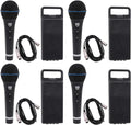 Rockville RMM-XLR Super Cardioid Dynamic Microphone, 600 Ohm, Metal Body, On/Off Switch, 10ft XLR Cable, Black Finish, for Live Performances and Vocals, 4-Piece
