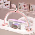 Half Moon Light for Nail Tech: 31 inch Lash LED Lamp with Phone Holder - 48W Foldable Arch Lights for Eyelash Tech - Manicure Handicraft Lighting for Spa,Salon